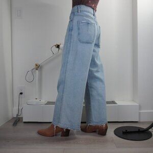 Zara Light Blue Wide Leg Jeans